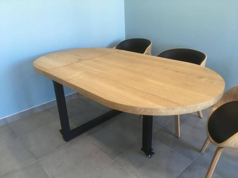 table de réunion a abattant