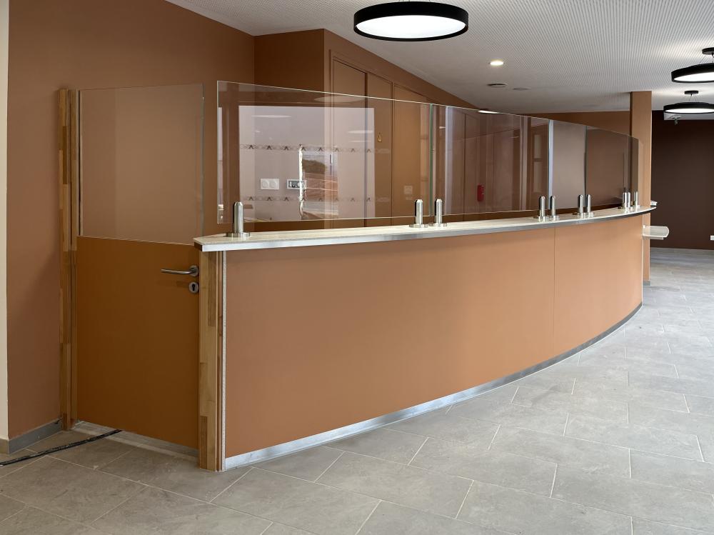 Banque d'accueil pour une maison de santé